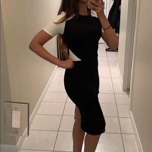 Lulus Black and White Dress XS